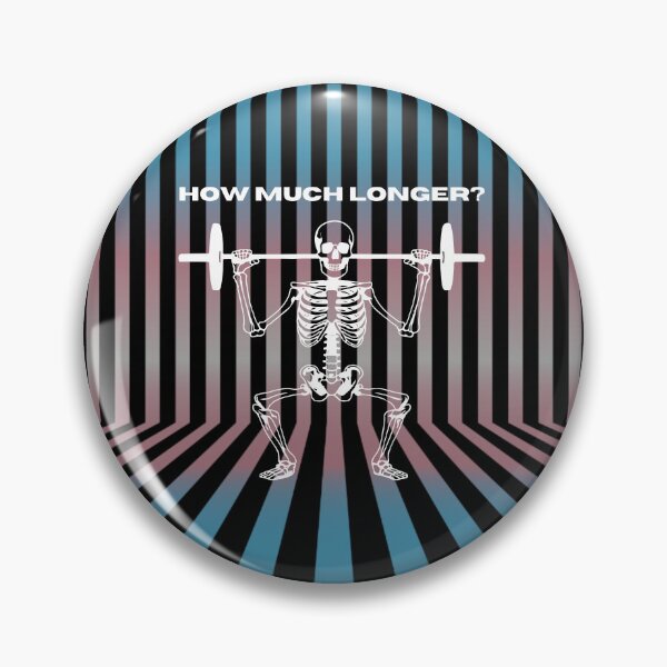 Item preview, How Much Longer, Transexual pride Flag, Skeleton Weightlifting graphic, gym, weightlifting, skeleton, funny lgbtq, fitness,  designed and sold by PrideBeProud.