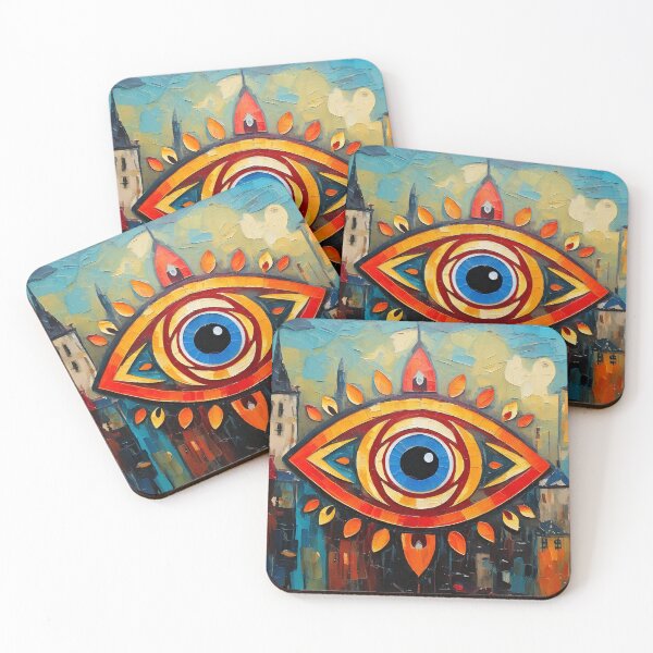 Item preview, Evil Eye Painting designed and sold by ArtFactoryAI.