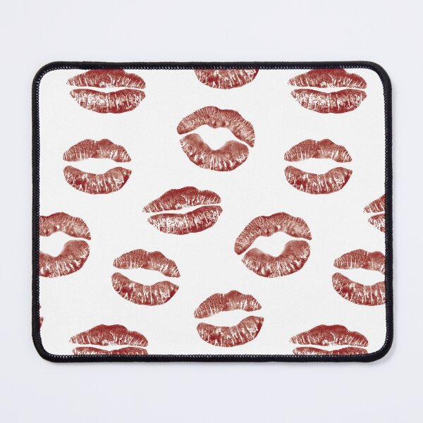 Item preview, Lips Kisses Smooches Pattern 1 - Maroon Red and White designed and sold by Daniel Bevis Design.