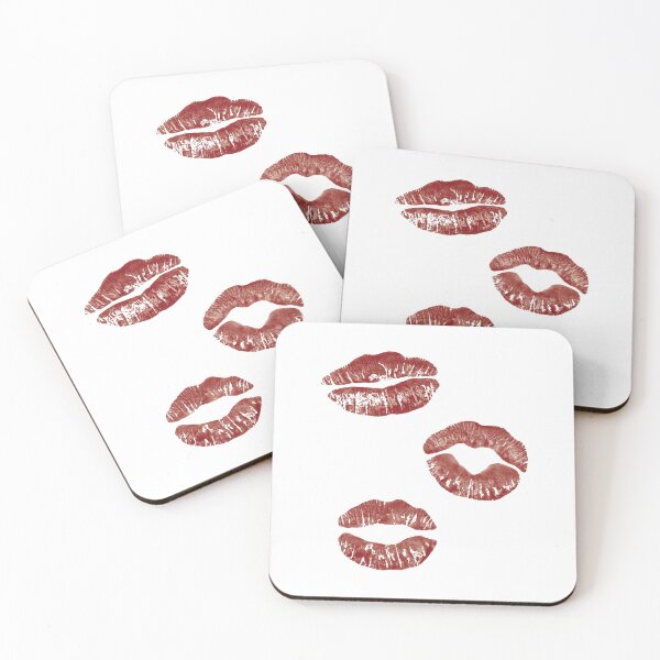 Item preview, Lips Kisses Smooches Pattern 1 - Maroon Red and White designed and sold by Daniel Bevis Design.