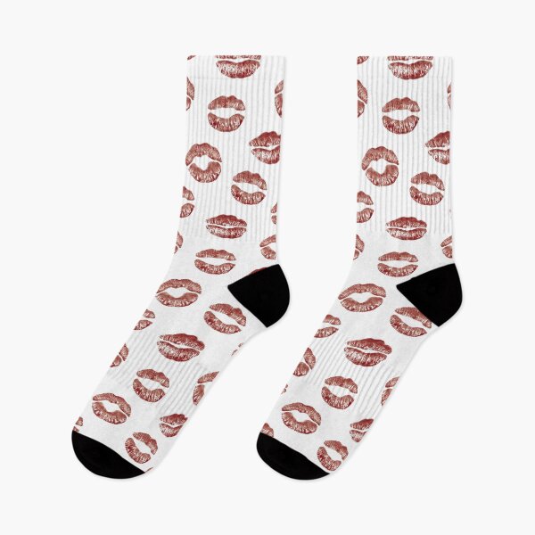 Item preview, Lips Kisses Smooches Pattern 1 - Maroon Red and White designed and sold by Daniel Bevis Design.