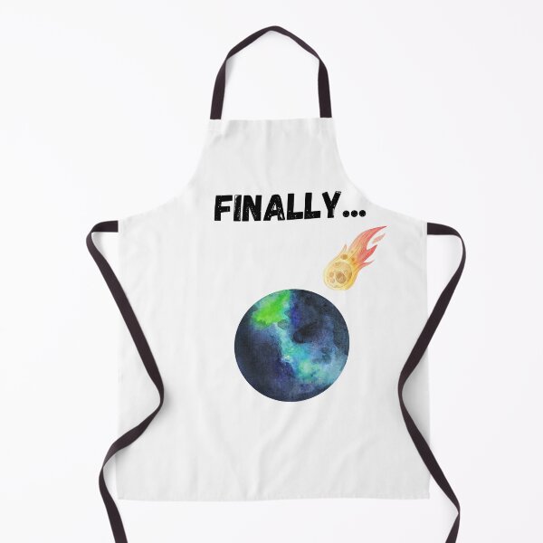 Item preview, Earth and Comet | 'Finally...' | Dark Humor End of the World designed and sold by NudnaGrafika.