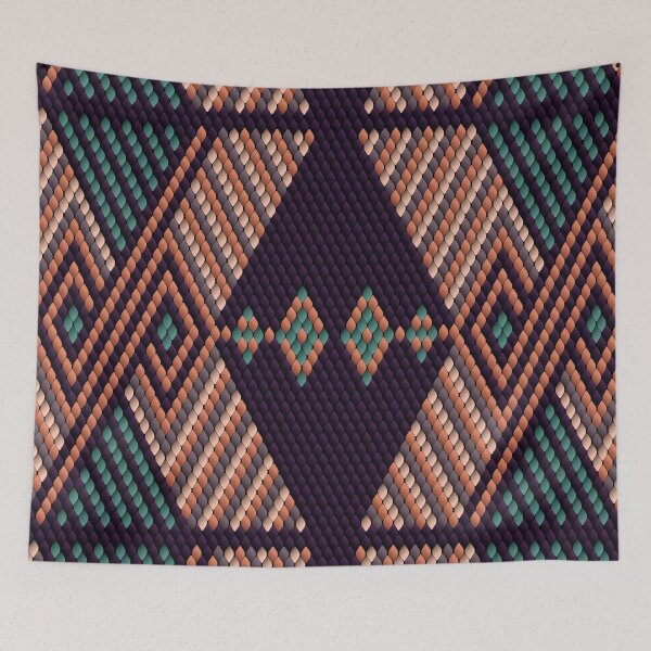 Item preview,   Colorful geometric abstract Latin American ethnic ornament,pattern with diamond shapes. designed and sold by Ihor Ivanov.