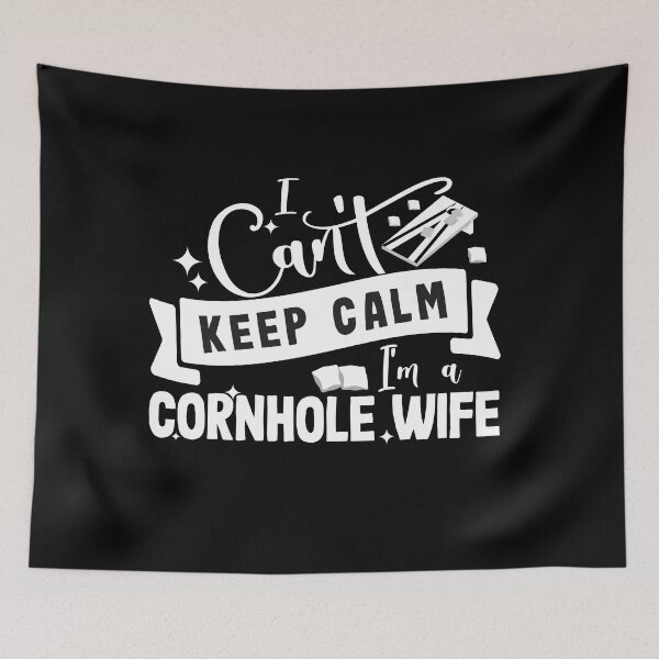 Item preview, I Can't Keep Calm I'm a Cornhole Wife designed and sold by REDDLINE.