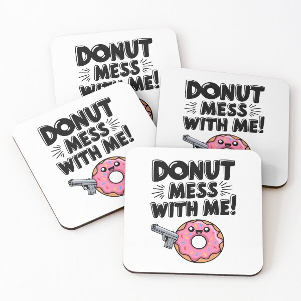Item preview, Donut Mess With Me! Funny Donut Holding A Gun designed and sold by PMCreative.