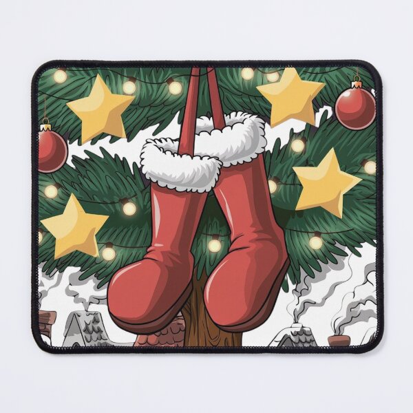 Item preview, Festive Christmas Stockings on Pine Tree 2024 2025 designed and sold by ArtSeeker01.