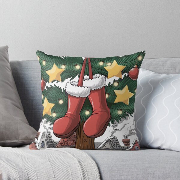 Item preview, Festive Christmas Stockings on Pine Tree 2024 2025 designed and sold by ArtSeeker01.