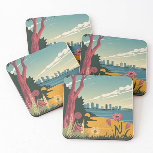 Item preview, Perth Vintage Travel Poster designed and sold by TravelerRat.