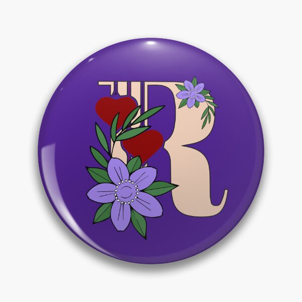 Item preview, R with flowers. designed and sold by designing01Ar3.