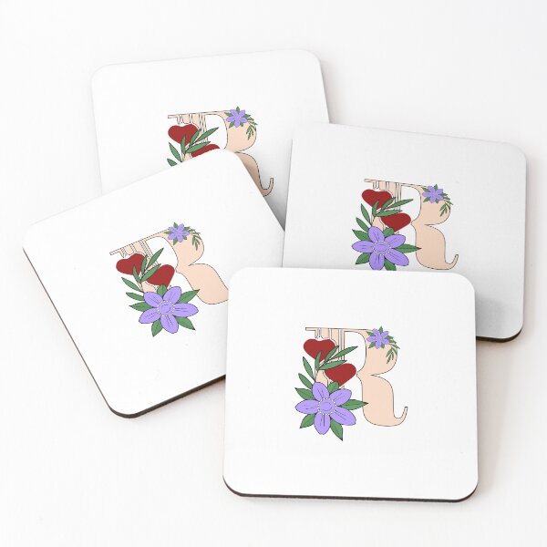 Item preview, R with flowers. designed and sold by designing01Ar3.