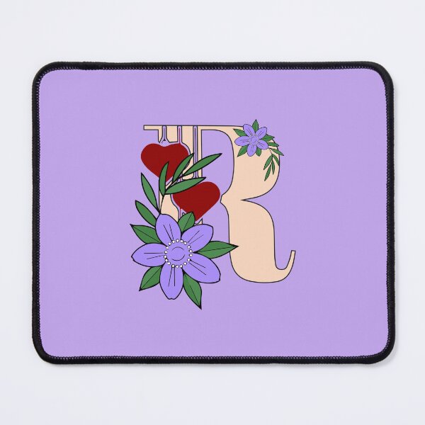 Item preview, R with flowers. designed and sold by designing01Ar3.