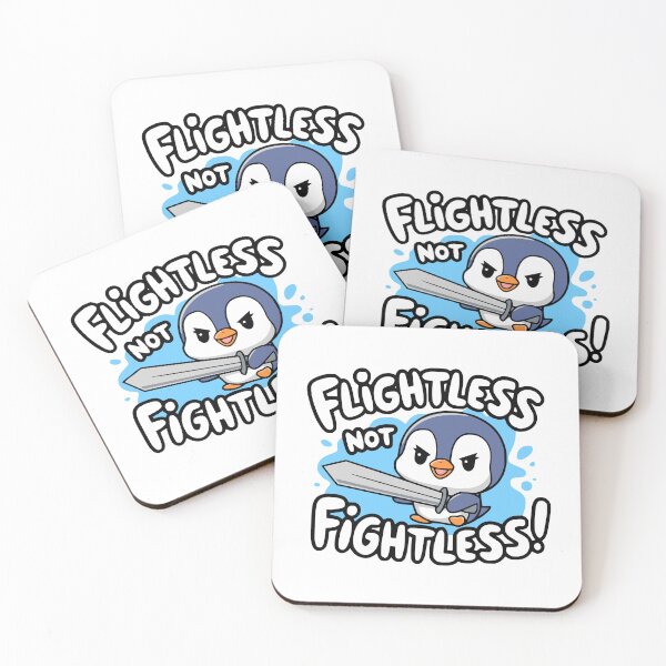 Item preview, Flightless Not Fightless! Cute Penguin pun designed and sold by PMCreative.