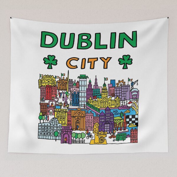 Item preview, Dublin City Ireland designed and sold by Traveldrawings.