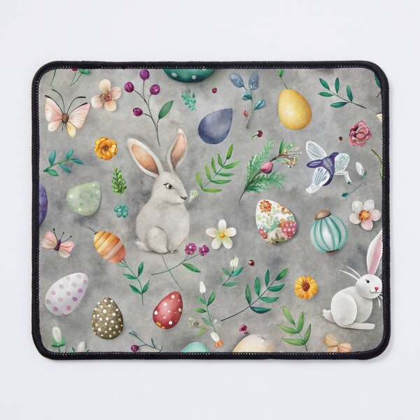 Item preview, Whimsical Easter Illustration with Rabbits and Colorful Eggs designed and sold by Rostislav Bouda.