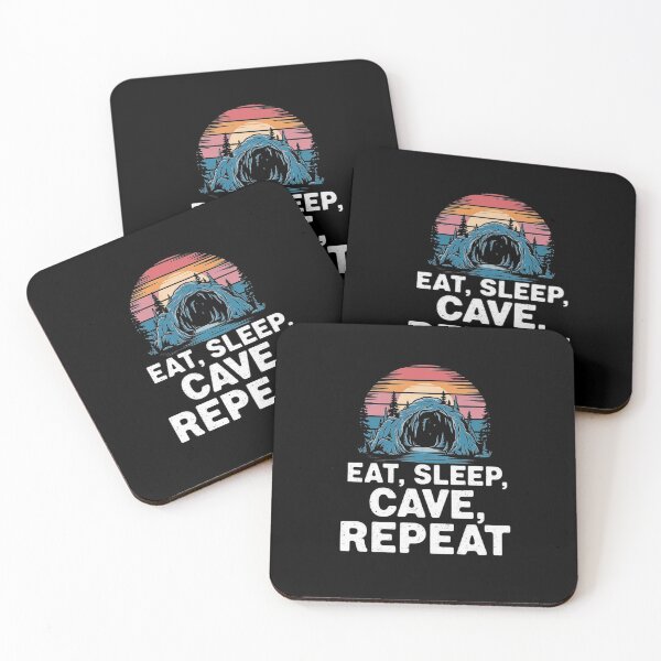 Item preview, Eat, Sleep, Cave, Repeat - Adventure Lifestyle Design designed and sold by love3617.