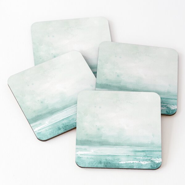 Item preview, Nordic Blue Green Lake Landscape Wall Art, wall art for home decoration, living room or bedroom designed and sold by Inkspirely.