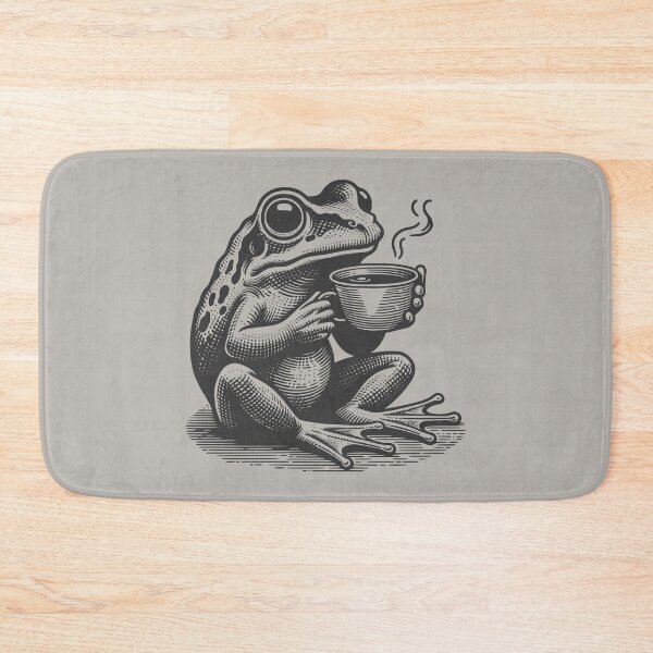 Item preview, Cute Cottagecore Aesthetic Frog Drink Coffee Vintage Graphic  designed and sold by Dapper-Art.