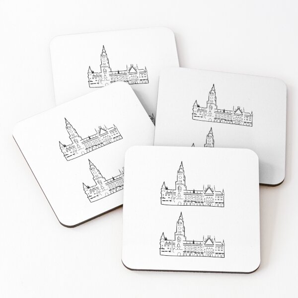 Item preview, Illustration of Marienplatz – Munich | Famous Landmarks in Germany designed and sold by RM-Journey.
