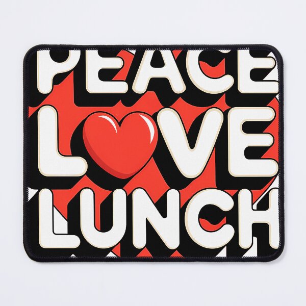 Item preview, Peace Love Lunch Funny Lunch Lady designed and sold by HelicalCreative.