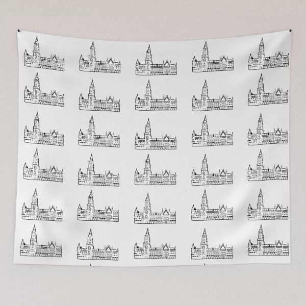 Item preview, Illustration of Marienplatz – Munich | Famous Landmarks in Germany designed and sold by RM-Journey.