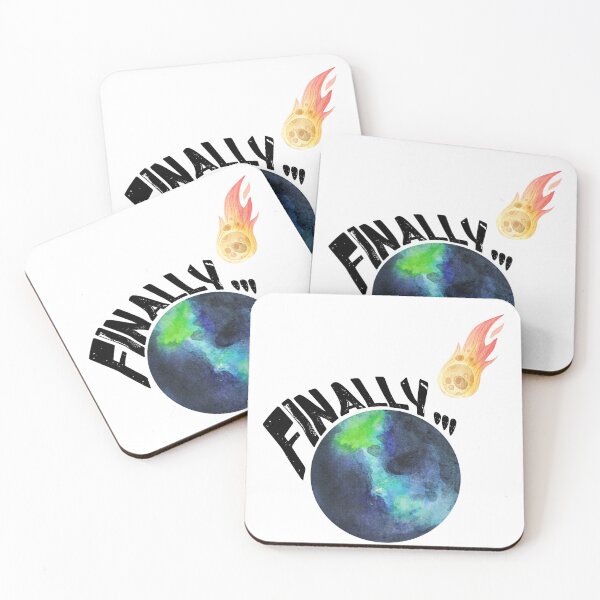 Item preview, The Earth's Final Relief | Apocalyptic Humor and Environmental Commentary designed and sold by NudnaGrafika.