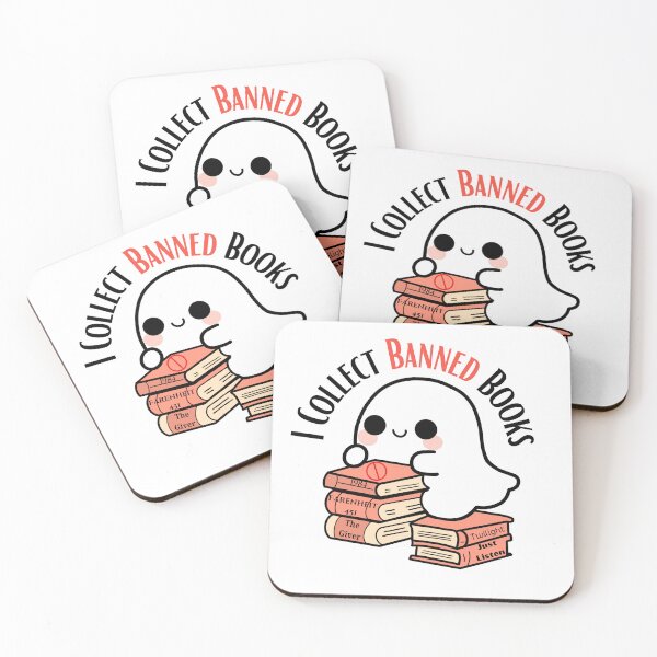 Item preview, I Collect Banned Books Ghost designed and sold by AKawaiiPastels.