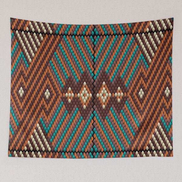Item preview,  Colorful geometric abstract Latin American ethnic ornament,pattern with diamond shapes. designed and sold by Ihor Ivanov.