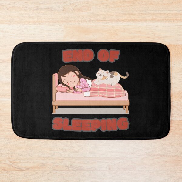 Item preview, End of sleeping - You asleep yet ? - Cat lover gifts - Funny cat  designed and sold by GivesItMyAll.