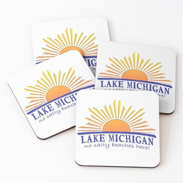 Item preview, LAKE MICHIGAN - No Salty Beaches Here  designed and sold by Destinations Souvenirs.