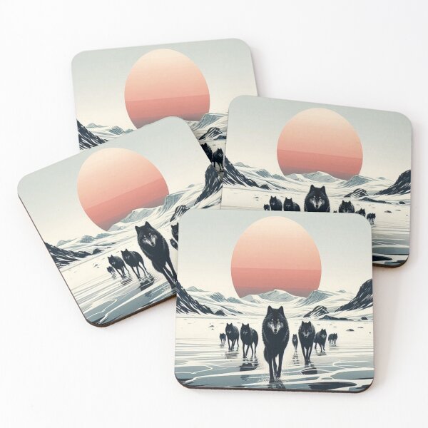 Item preview, Antarctic wolf pack designed and sold by Wildlife and marine life.