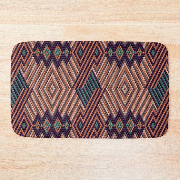 Item preview,  Colorful geometric abstract Latin American ethnic ornament,pattern with diamond shapes. designed and sold by Ihor Ivanov.
