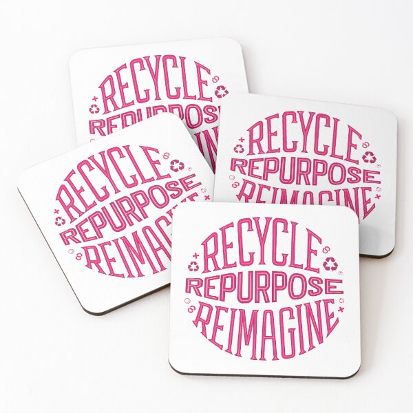 Item preview, Pink Recycle Repurpose Reimagine | Environmental | Earth Day designed and sold by PinkGoddessLove.