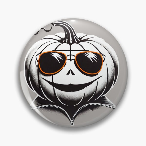 Item preview, Pumpkin with Glasses and Vampire Collar designed and sold by Blink Art Studio.