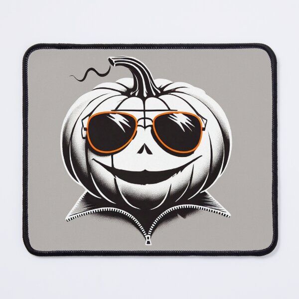 Item preview, Pumpkin with Glasses and Vampire Collar designed and sold by Blink Art Studio.