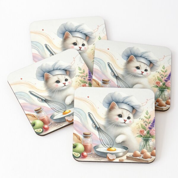 Item preview, Kitten Works Wonders In The Kitchen! designed and sold by NoelaniArt.