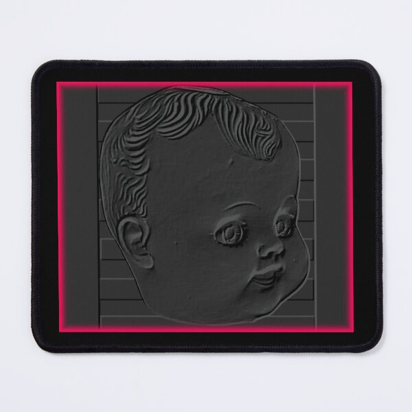 Item preview, Dolls Head - Embossed black and red designed and sold by Fuzzdandy Designs.