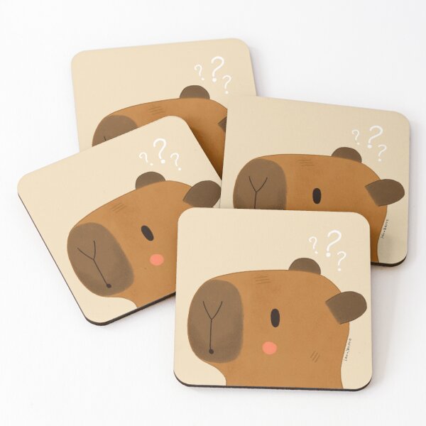 Item preview, Capybara with some questions designed and sold by julianamotzko.