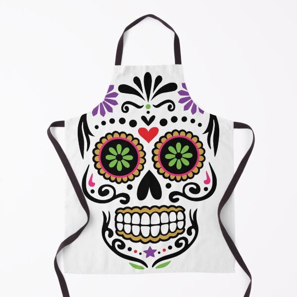 Item preview, Colorful Sugar Skull designed and sold by VeRedbubble.