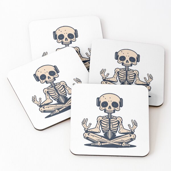 Item preview, Yoga meditating skeleton designed and sold by jkrphoto.