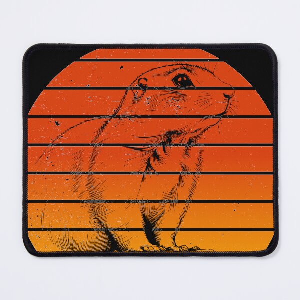 Item preview, Cute Distressed Prairie Dog and Colorful Sunset designed and sold by SwanAndStone.