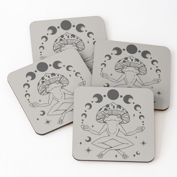 Item preview, Cute Cottagecore Aesthetic Frog Yoga Moon Vintage Graphic designed and sold by Dapper-Art.