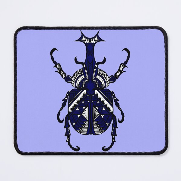Item preview, Dark Blue Tribal Rhinoceros Beetle designed and sold by Steeb757.