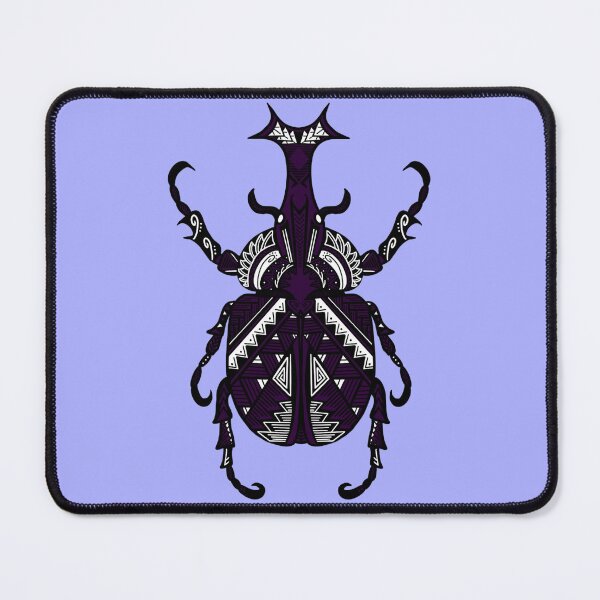 Item preview, Dark Purple Tribal Rhinoceros Beetle designed and sold by Steeb757.