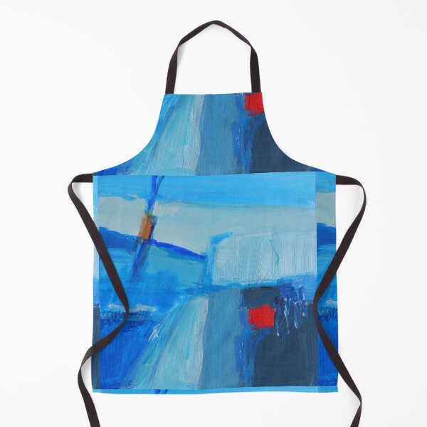 Item preview, Blue Abstract Painted Geometric Design designed and sold by NancyMerkle.
