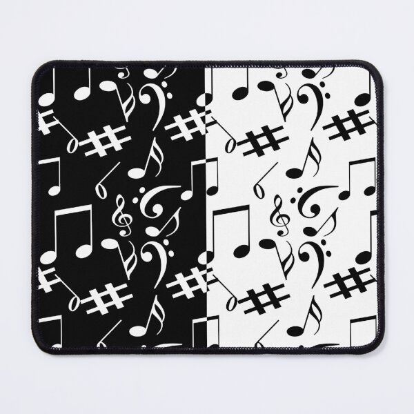 Item preview, Black White Musical Melody Pattern Design designed and sold by PatternTitan.
