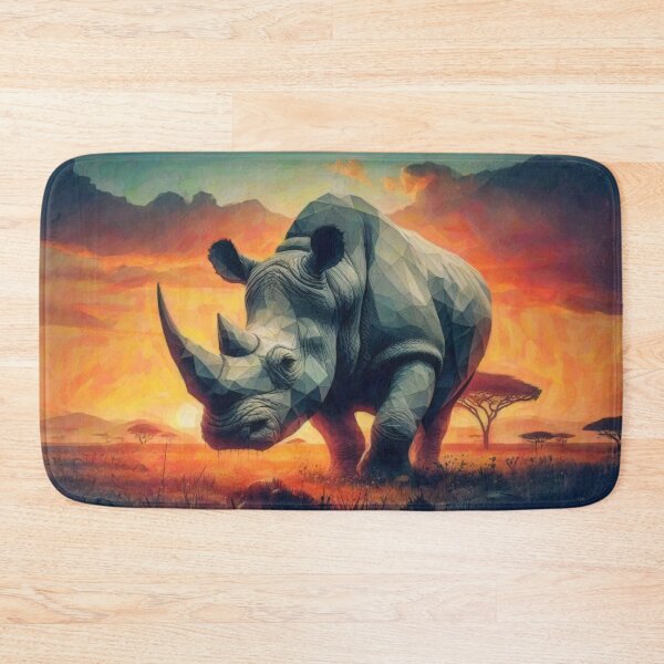 Item preview, Rhino Sunset Safari designed and sold by Nostalgia Busters.