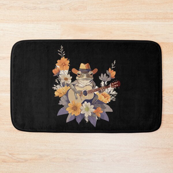 Item preview, Cute Cottagecore Aesthetic Frog Playing Guitar Vintage Graphic designed and sold by Dapper-Art.
