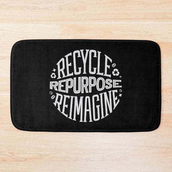 Item preview, White Recycle Repurpose Reimagine | Environmental | Earth Day designed and sold by PinkGoddessLove.