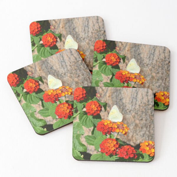 Item preview, Green Butterfly on Lantana Flowers designed and sold by MangoSeeds.