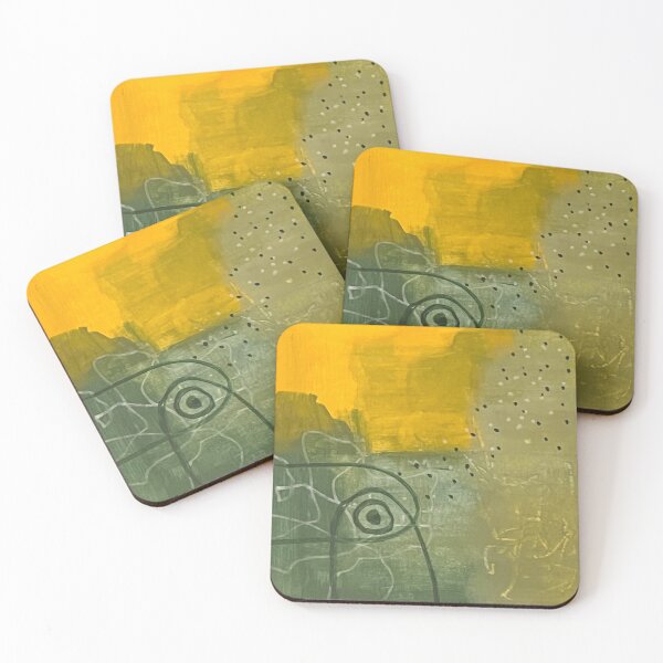 Item preview, Green and Gold Abstract Art Design designed and sold by NancyMerkle.